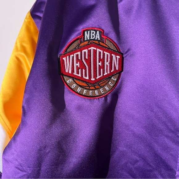 Iconic Purple and Gold Lakers Jacket - Heavyweight Satin - NWT - Size 2XL - Picture 5 of 14